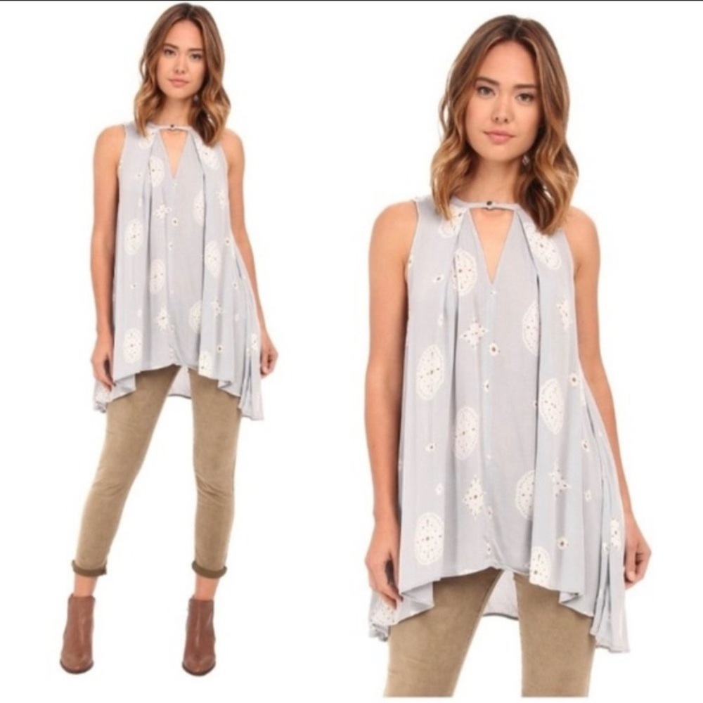Free people sleeveless tunic top